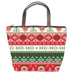 Ugly Sweater Merry Christmas  Bucket Bag Front