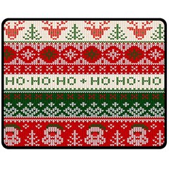 Ugly Sweater Merry Christmas  Fleece Blanket (medium) by artworkshop