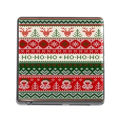 Ugly Sweater Merry Christmas  Memory Card Reader (square 5 Slot) by artworkshop