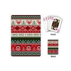 Ugly Sweater Merry Christmas  Playing Cards Single Design (mini) by artworkshop