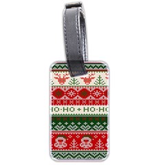 Ugly Sweater Merry Christmas  Luggage Tag (two Sides) by artworkshop