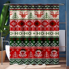 Ugly Sweater Merry Christmas  Shower Curtain 60  X 72  (medium)  by artworkshop