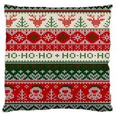 Ugly Sweater Merry Christmas  Large Cushion Case (two Sides) by artworkshop