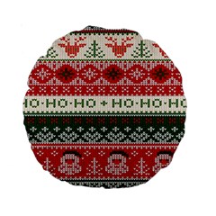 Ugly Sweater Merry Christmas  Standard 15  Premium Round Cushions by artworkshop