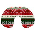 Ugly Sweater Merry Christmas  Travel Neck Pillow Front