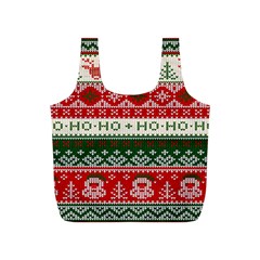 Ugly Sweater Merry Christmas  Full Print Recycle Bag (s) by artworkshop