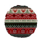 Ugly Sweater Merry Christmas  Standard 15  Premium Flano Round Cushions Front