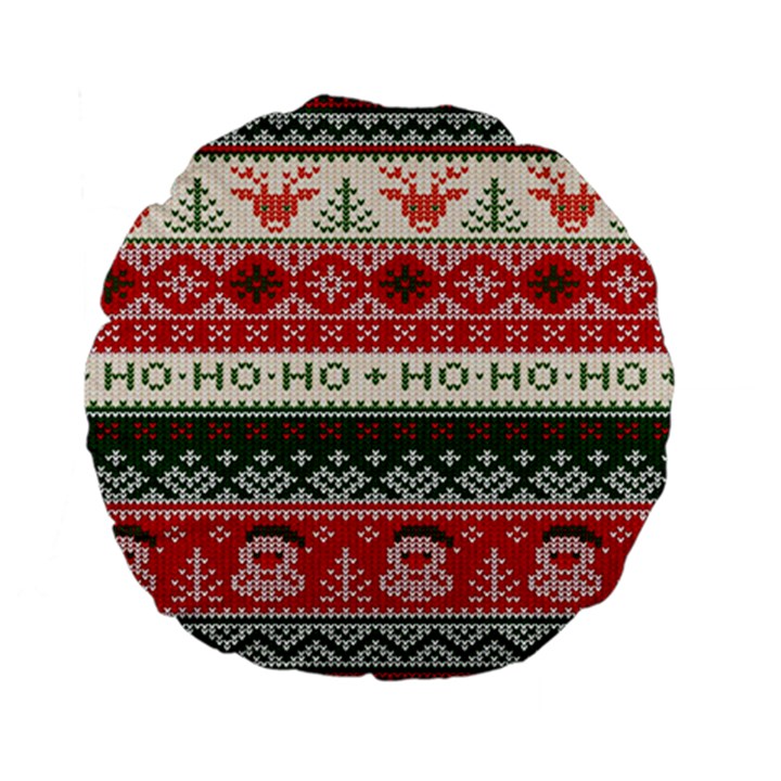 Ugly Sweater Merry Christmas  Standard 15  Premium Flano Round Cushions