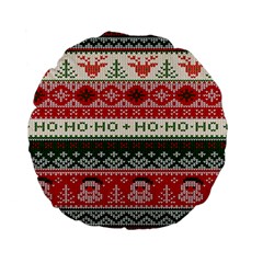 Ugly Sweater Merry Christmas  Standard 15  Premium Flano Round Cushions by artworkshop