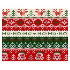 Ugly Sweater Merry Christmas  Two Sides Premium Plush Fleece Blanket (medium) by artworkshop