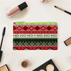 Ugly Sweater Merry Christmas  Cosmetic Bag (xs) by artworkshop