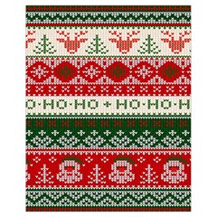 Ugly Sweater Merry Christmas  Drawstring Bag (small) by artworkshop