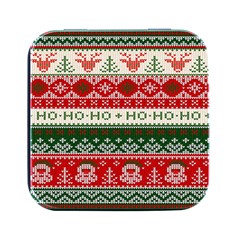 Ugly Sweater Merry Christmas  Square Metal Box (black) by artworkshop