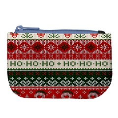 Ugly Sweater Merry Christmas  Large Coin Purse by artworkshop