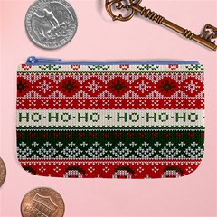 Ugly Sweater Merry Christmas  Large Coin Purse by artworkshop