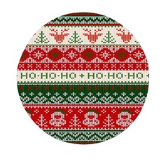 Ugly Sweater Merry Christmas  Mini Round Pill Box by artworkshop