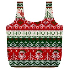 Ugly Sweater Merry Christmas  Full Print Recycle Bag (xxl) by artworkshop