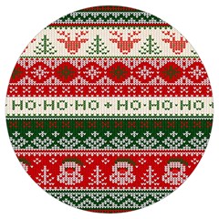 Ugly Sweater Merry Christmas  Round Trivet by artworkshop