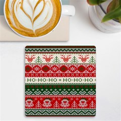 Ugly Sweater Merry Christmas  Uv Print Square Tile Coaster  by artworkshop