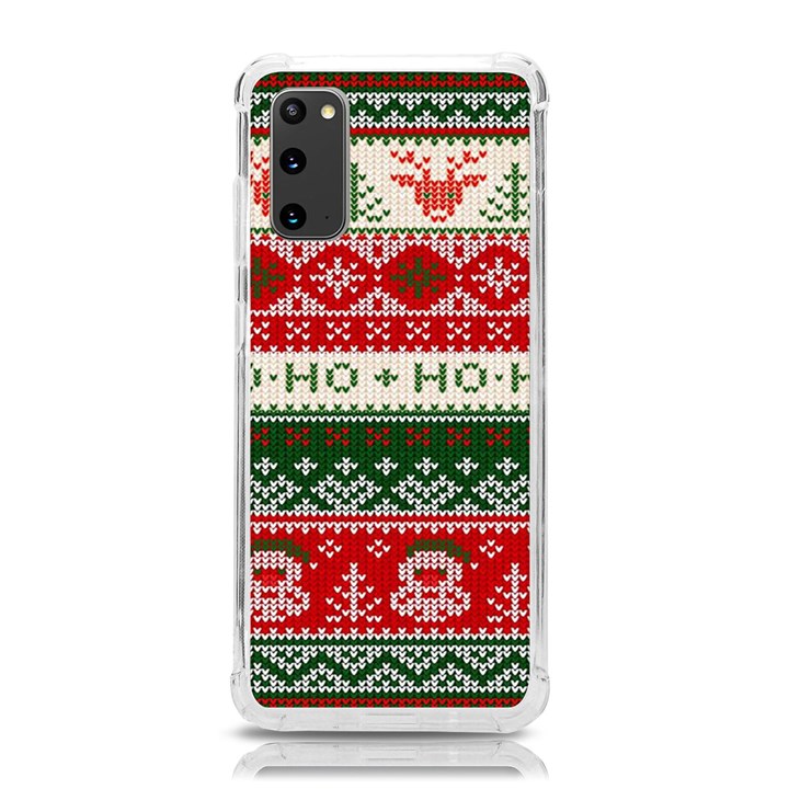 Ugly Sweater Merry Christmas  Samsung Galaxy S20 6.2 Inch TPU UV Case