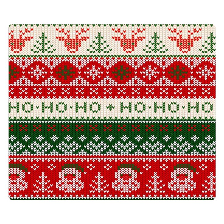 Ugly Sweater Merry Christmas  Premium Plush Fleece Blanket (Small)