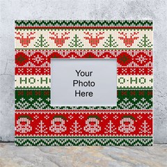 Ugly Sweater Merry Christmas  White Wall Photo Frame 5  X 7  by artworkshop