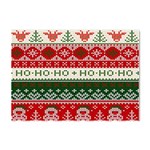 Ugly Sweater Merry Christmas  Crystal Sticker (A4) Front