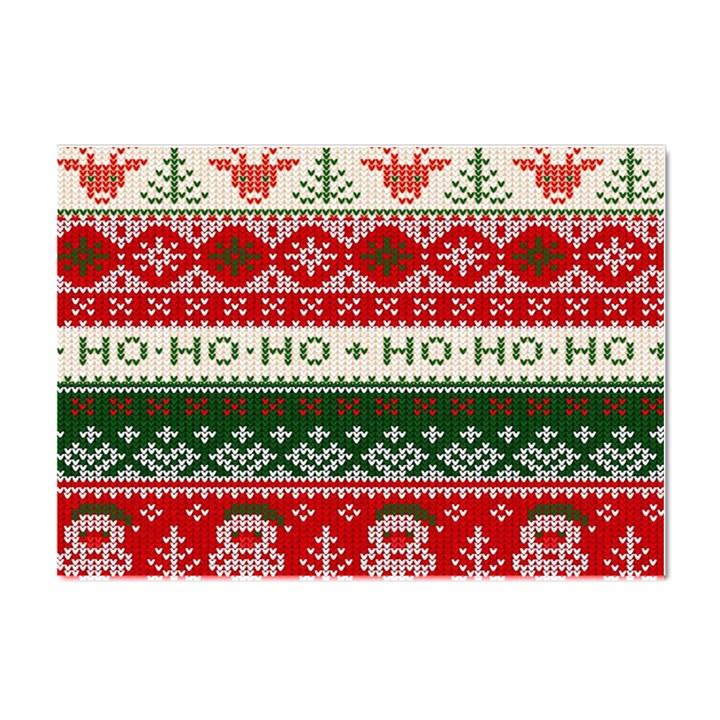 Ugly Sweater Merry Christmas  Crystal Sticker (A4)