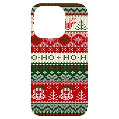 Ugly Sweater Merry Christmas  Iphone 14 Pro Black Uv Print Case by artworkshop