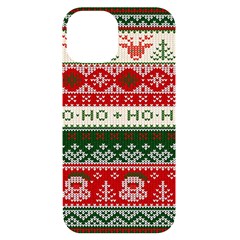 Ugly Sweater Merry Christmas  Iphone 14 Black Uv Print Case by artworkshop