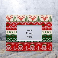 Ugly Sweater Merry Christmas  White Tabletop Photo Frame 4 x6  by artworkshop