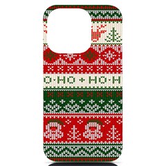 Ugly Sweater Merry Christmas  Iphone 14 Pro Black Uv Print Case by artworkshop