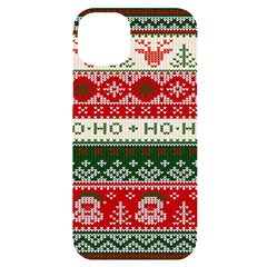 Ugly Sweater Merry Christmas  Iphone 14 Plus Black Uv Print Case by artworkshop