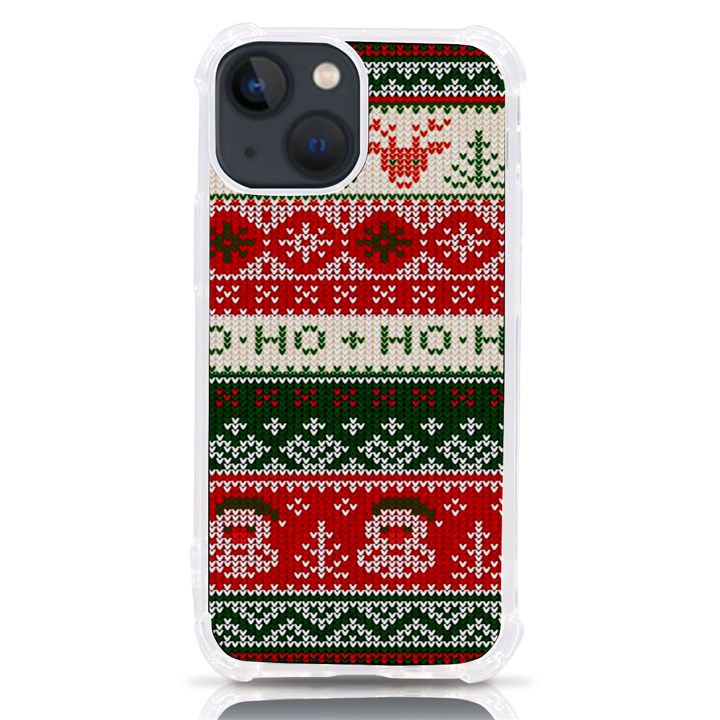 Ugly Sweater Merry Christmas  iPhone 13 mini TPU UV Print Case