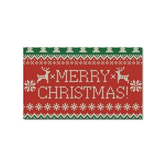 Merry Christmas  Pattern Sticker (rectangular) by artworkshop