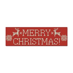 Merry Christmas  Pattern Sticker Bumper (10 Pack)