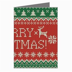 Merry Christmas  Pattern Greeting Card by artworkshop