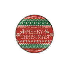 Merry Christmas  Pattern Hat Clip Ball Marker (10 Pack) by artworkshop