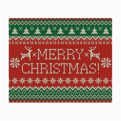 Merry Christmas  Pattern Small Glasses Cloth by artworkshop