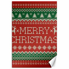 Merry Christmas  Pattern Canvas 20  X 30  by artworkshop