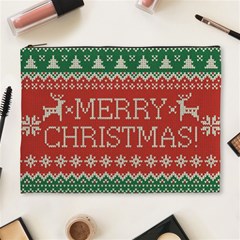 Merry Christmas  Pattern Cosmetic Bag (xl) by artworkshop