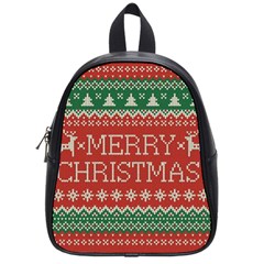 Merry Christmas  Pattern School Bag (small) by artworkshop