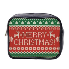 Merry Christmas  Pattern Mini Toiletries Bag (two Sides) by artworkshop