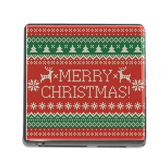 Merry Christmas  Pattern Memory Card Reader (square 5 Slot) by artworkshop