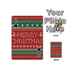 Merry Christmas  Pattern Playing Cards 54 Designs (Mini) Front - Spade2