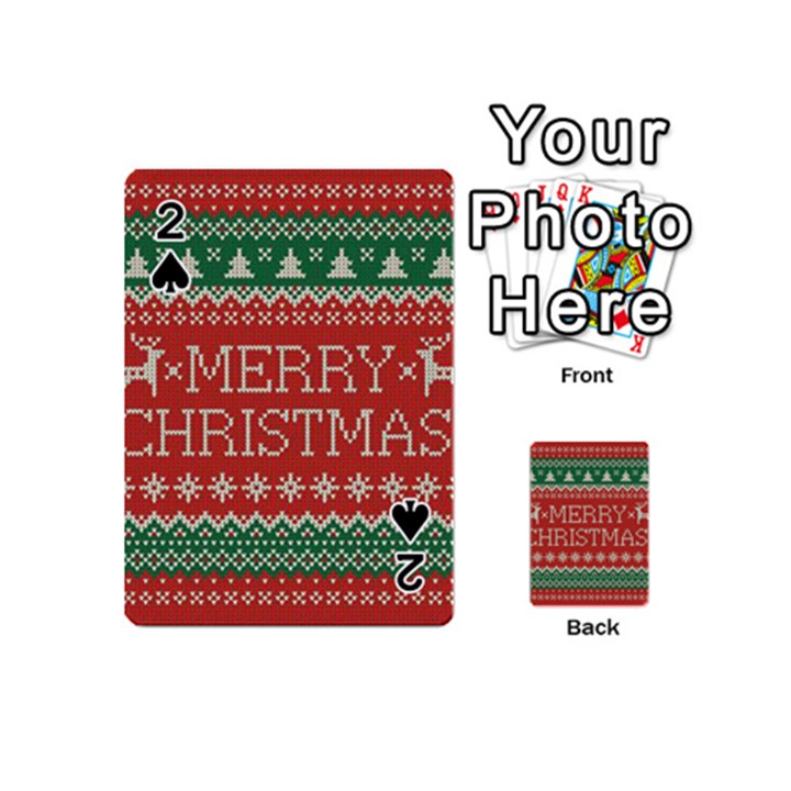 Merry Christmas  Pattern Playing Cards 54 Designs (Mini)