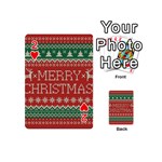 Merry Christmas  Pattern Playing Cards 54 Designs (Mini) Front - Heart2