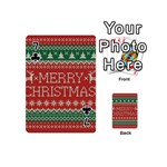 Merry Christmas  Pattern Playing Cards 54 Designs (Mini) Front - Club7