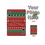 Merry Christmas  Pattern Playing Cards 54 Designs (Mini) Front - Club10