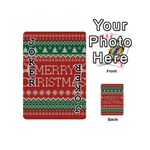 Merry Christmas  Pattern Playing Cards 54 Designs (Mini) Front - Joker1